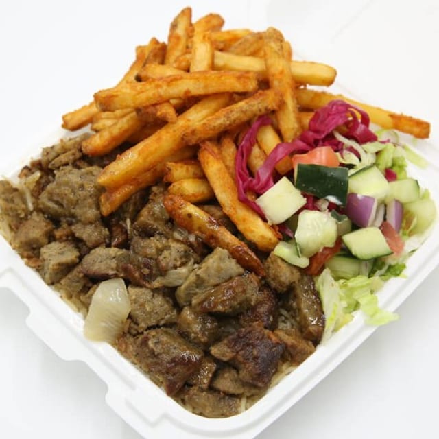 Lamb Over Rice Platter.