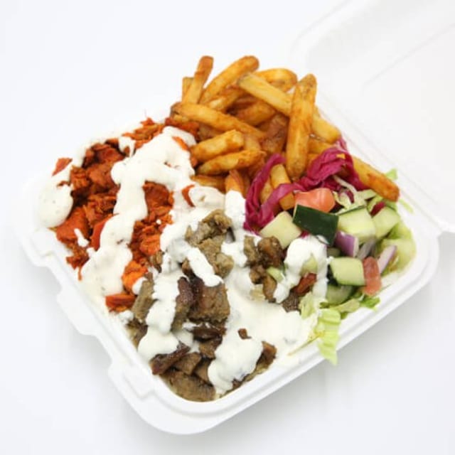Mix Combo Over Rice Platter.
