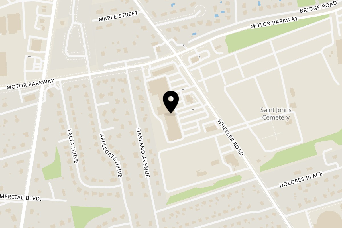 Map showing the location of Halal Munchies on 142 Wheeler Rd in Central Islip